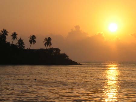 Coucher de soleil à Sada