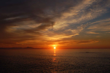 Coucher de Soleil à Rapac