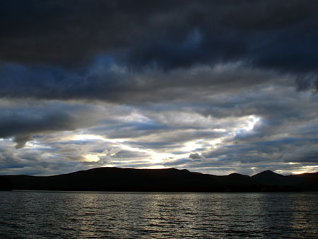 Coucher sur le Loch Lomond