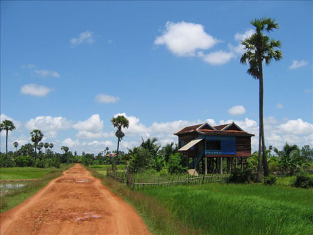 A vélo dans les environs de Siem Reap
