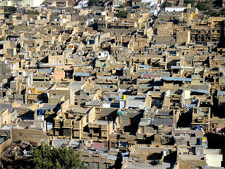 Toits au Rajasthan
