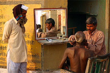 Ambiance sur les ghats de Varanasi 