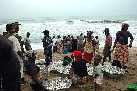 Pêcheurs à Cape Coast