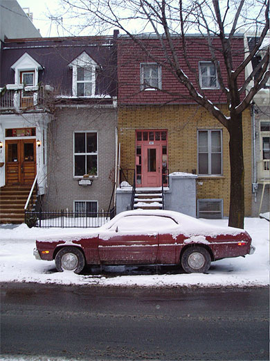 Dans le froid de Montréal