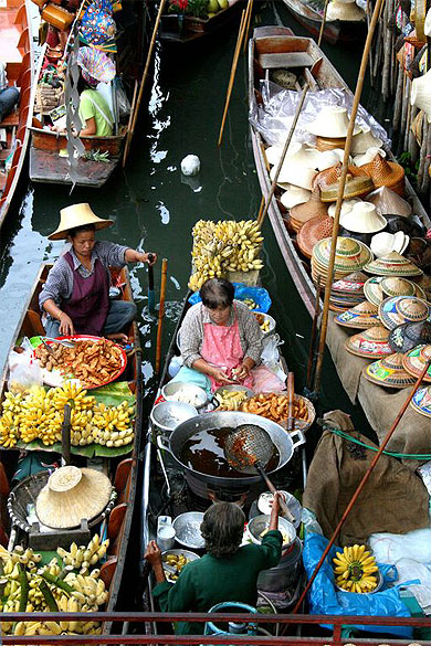 Marché flottant 