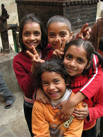 Dans les rues de Kathmandu