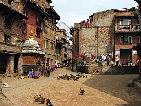 Une rue de Bhaktapur