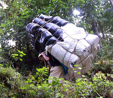 45 futs... 90 à 100kg sur le dos 