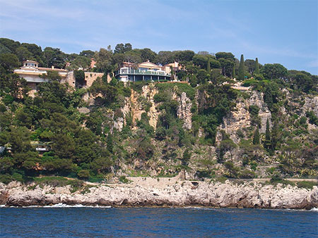 Villas surplombant la mer
