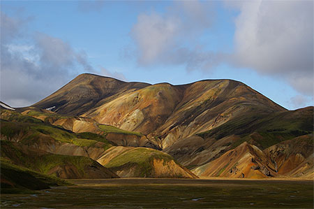 Fin d'après midi sur le Landmannalaugar