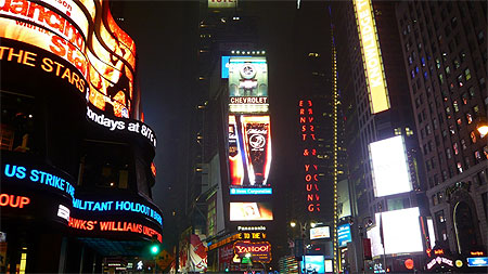 Times square by night