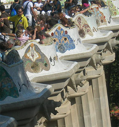 Mosaïques et gargouilles du parc Güell