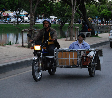 Les sidecars de Chiang Mai