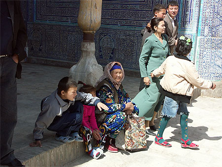 Dans la citadelle de Khiva (Ouzbékistan)