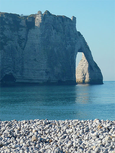 Arche et galets d'Etretat