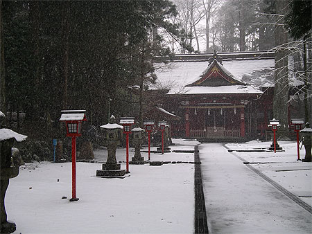 Temple autour du mont Fuji