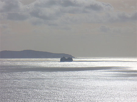 Navire dans le golfe d'Ajaccio
