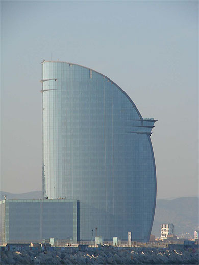 La voile de Barcelone