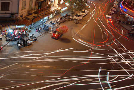 Le trafic à Hanoi