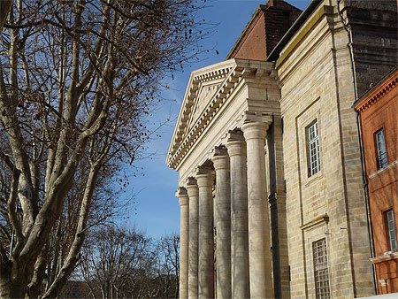 Arbres et colonnade