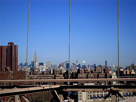 Vue du brooklyn bridge