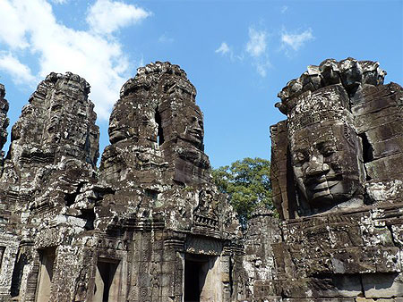 Temple du Bayon - Visages