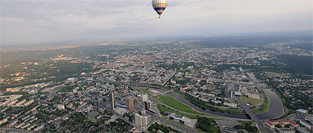 Vilnius - vue du ciel