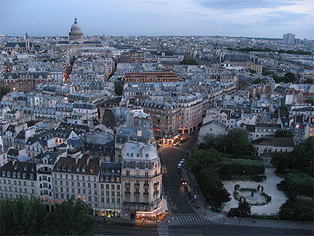 Vue magnifique sur le Panthéon
