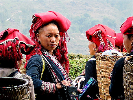 Hmongs rouges du nord de Vietnam