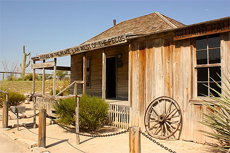 La maison du juge Roy Bean, à Langtry, Texas