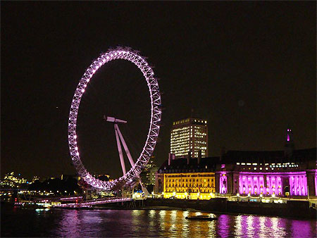 London Eye de nuit