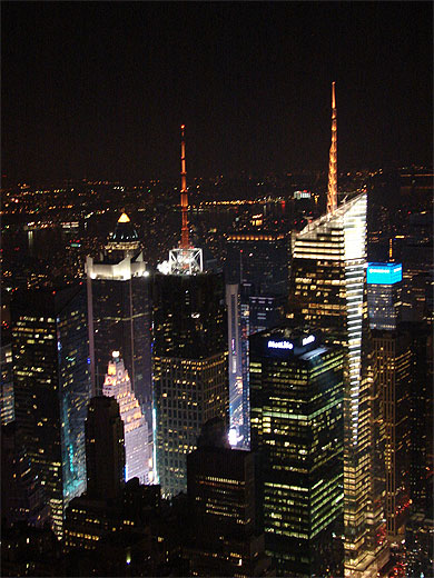 Vue depuis l'empire state building
