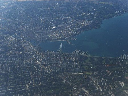 Genève vue du ciel