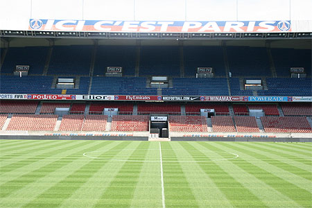 La pelouse du Parc des Princes