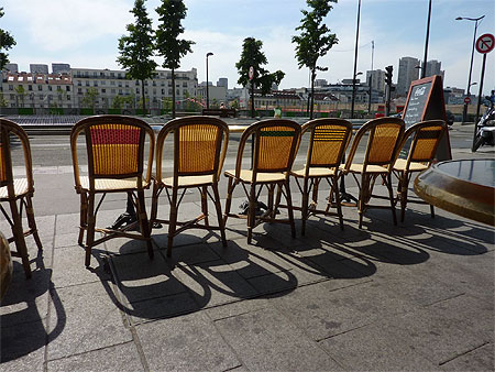 Chaises qui se prélassent