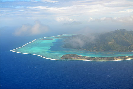 Huahine vue du ciel