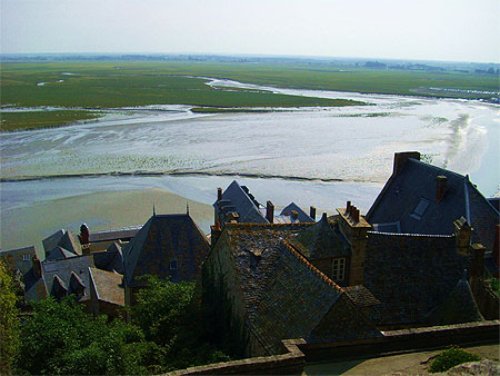 Vue de la baie depuis le Mont Saint Michel