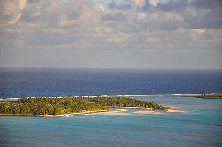 Vue depuis la colline d'Aitutaki