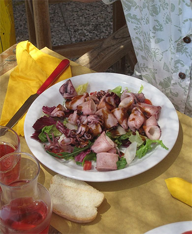 Ligurie : Arma di Taggia  Calamari alla griglia