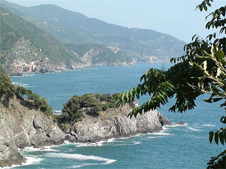 Vue sur les côtes des Cinq Terres
