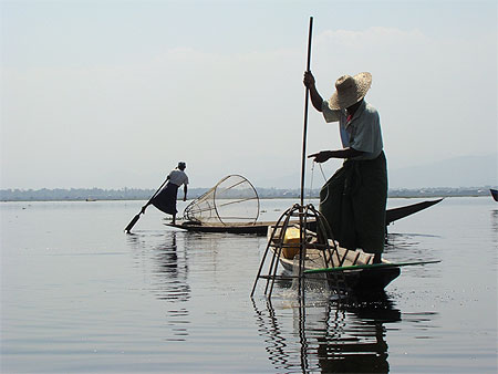Pécheurs sur le Lac Inlé