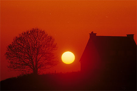 Coucher de soleil sur Sainte-Anne la Palud