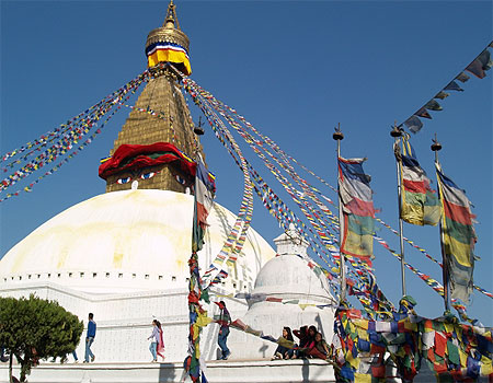 Losar à Bodhnath