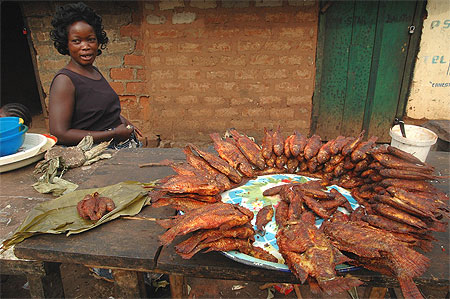 Marché, brochettes