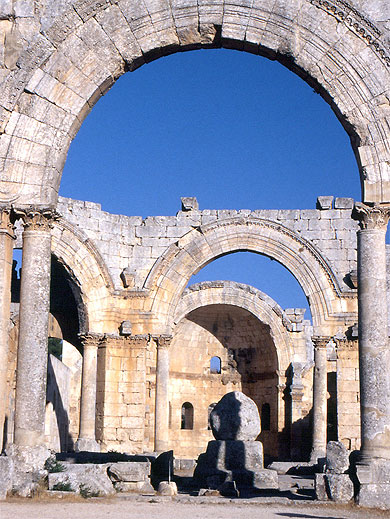 La cour du monastère de saint Siméon