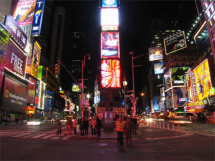 Time Square brille de milles feux