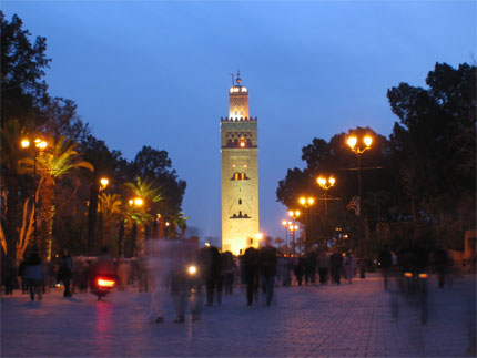 La Koutoubia le soir