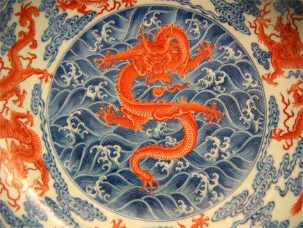 Assiette dragon