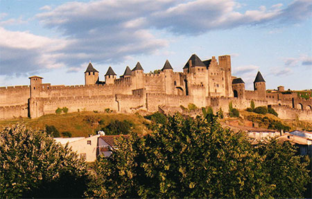 Vue du pont Vieux � Carcassonne