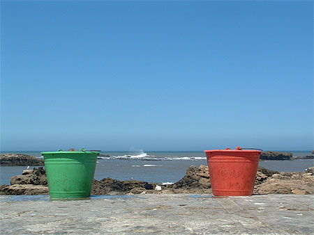 Jeu de hasard au port d'Essaouira